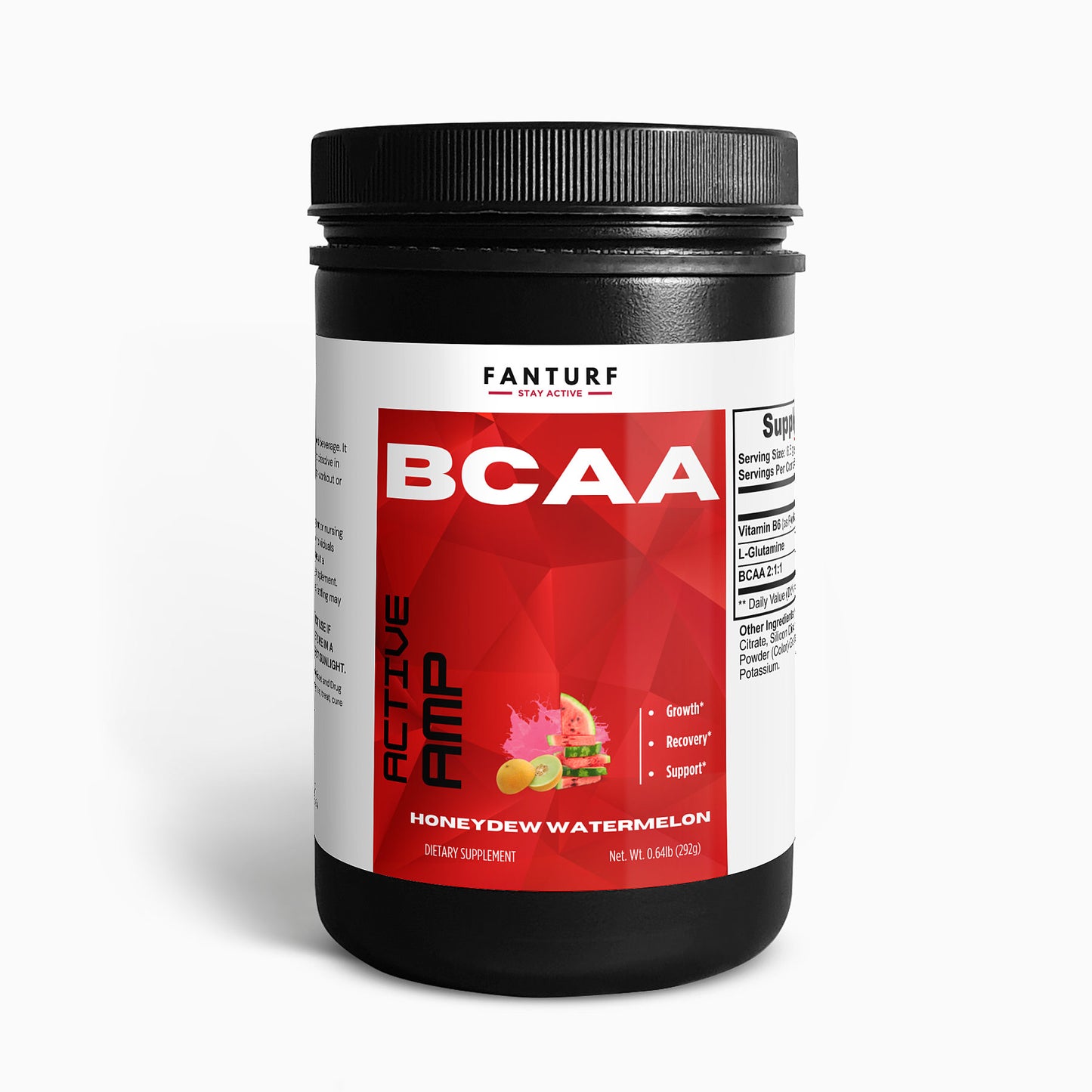 ACTIVE AMP BCAA Post Workout Powder (Honeydew/Watermelon)