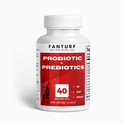 100% Natural ACTIVE AMP Probiotic 40 Billion with Prebiotics