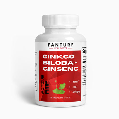 ACTIVE AMP Ginkgo Biloba + Ginseng - 60 Count