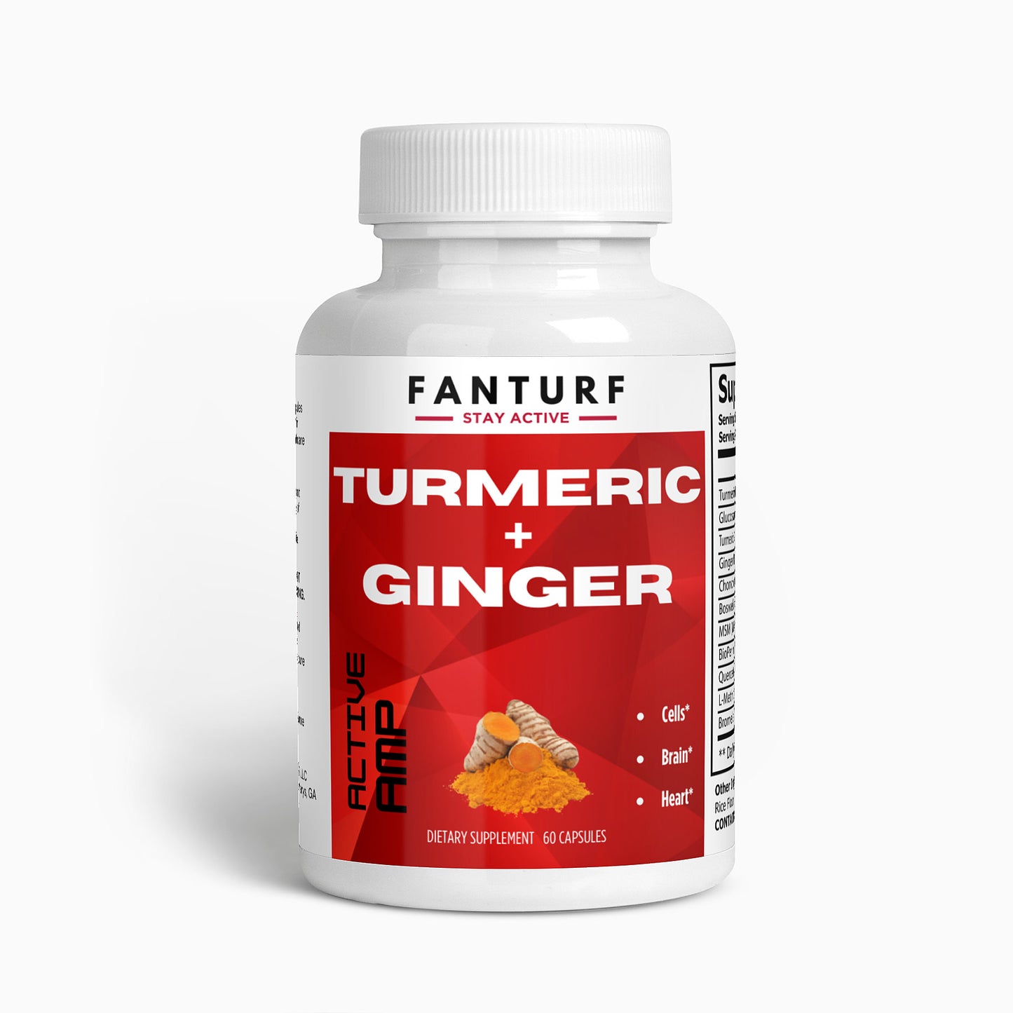 100% Natural ACTIVE AMP Turmeric + Ginger
