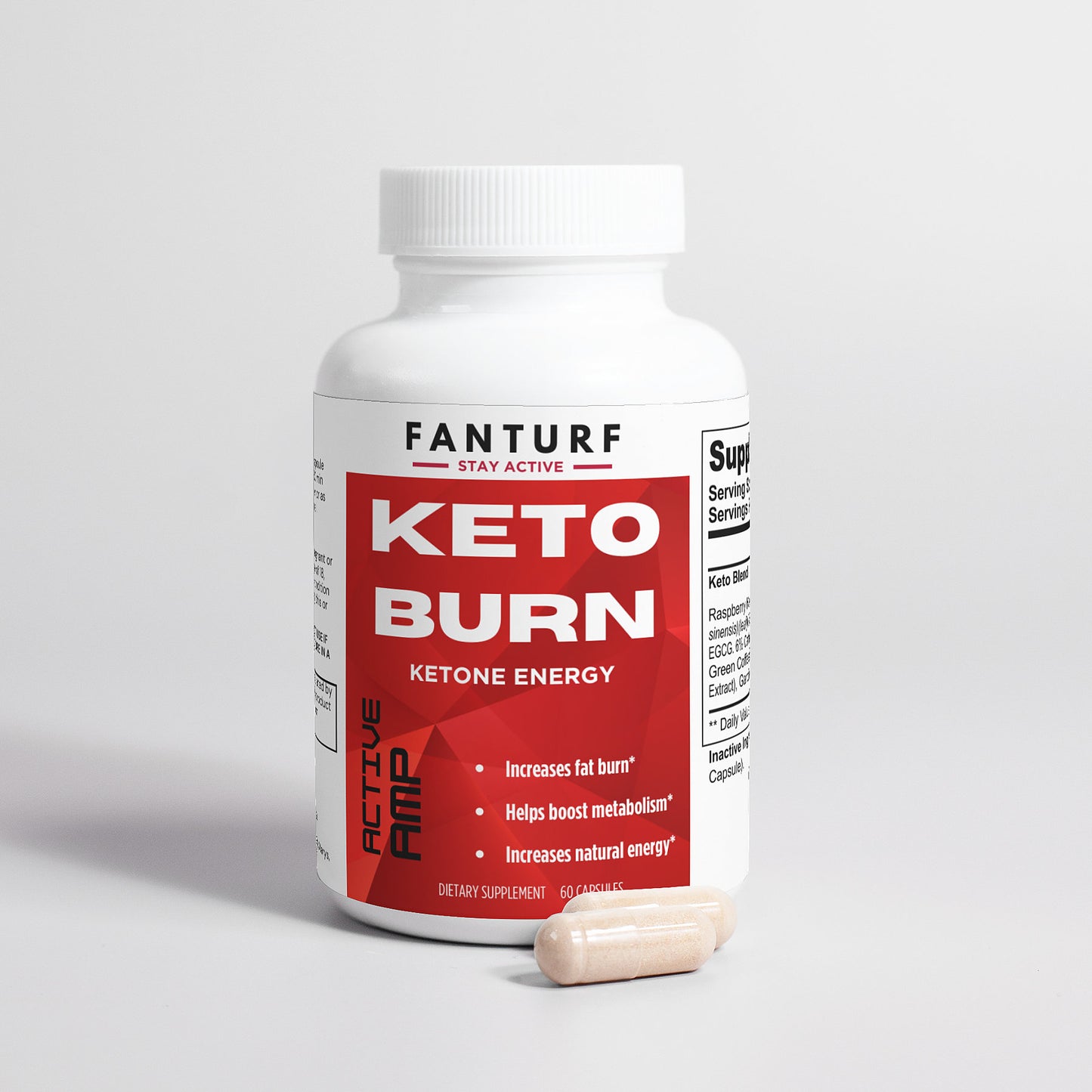Vegan ACTIVE AMP Keto Burn (Keto-5) - 60 ct