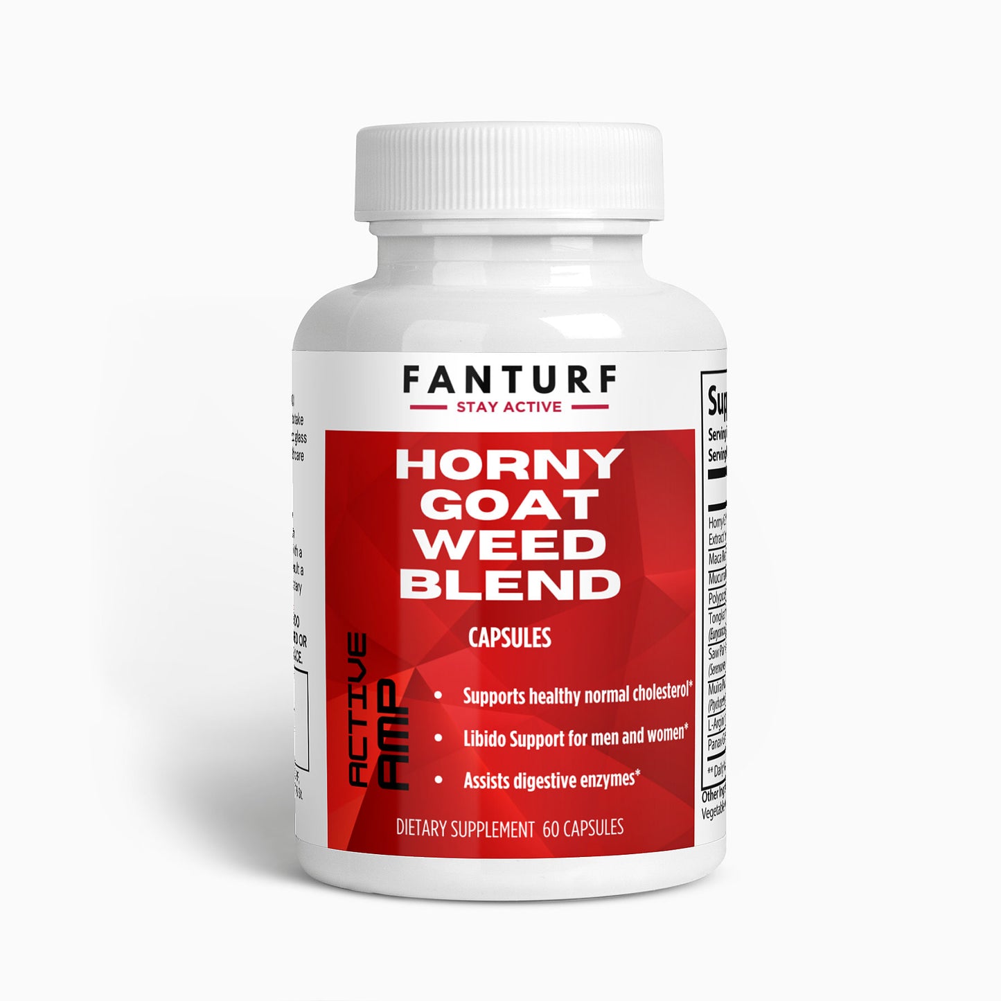 100% Natural ACTIVE AMP Horny Goat Weed Blend - 60 Ct.